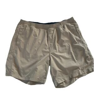 Bird Dogs Boom Shorts 3XL Beige Blue Lined Athleisure Performance Boomstick